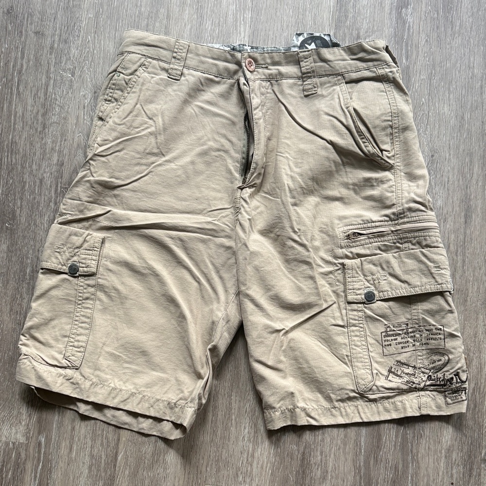 Quiksilver Men's Beige Cargo Shorts